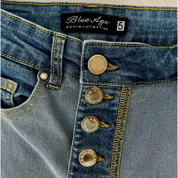 Blue Age Denim inside out jeans size 5 (waist 26) - Picture 6 of 11